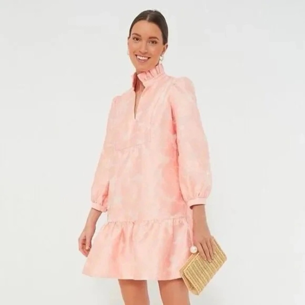 Tuckernuck Bellini Fil Coupe Palmerston Peach/Pink Dress Size Medium NWT - Picture 6 of 7
